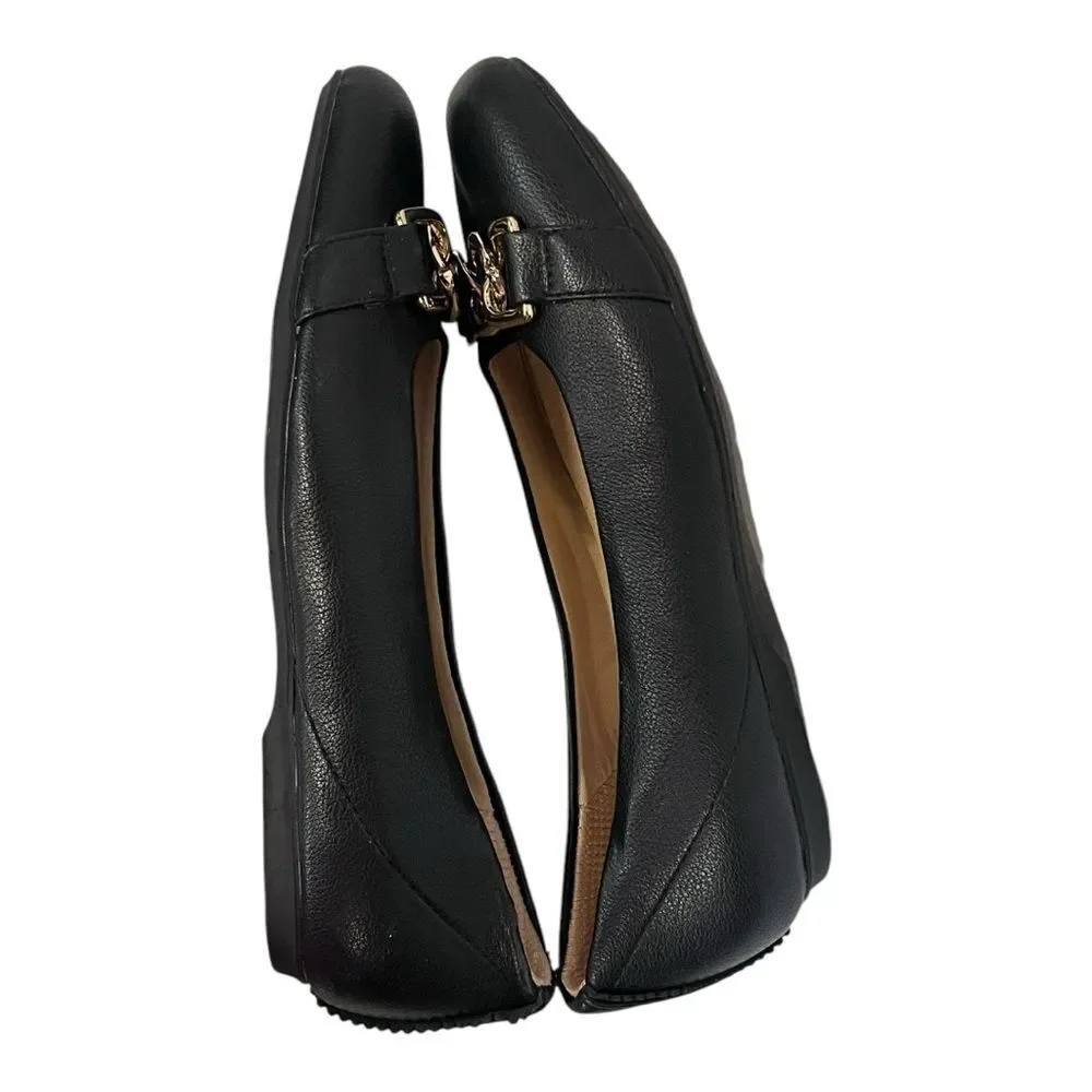 NWOB Dr. Scholl's | Womens Black Gold Accent Wexley Adorn‎ Ballet Flat 6